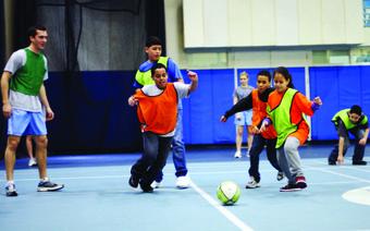 Erica Woda ’04 founded Level The Field to try to keep youngsters physically active and academically motivated.